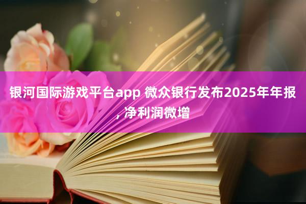 银河国际游戏平台app 微众银行发布2025年年报， 净利润微增